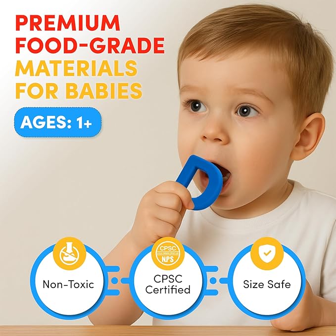 JoyCat Silicone Alphabet Magnetic Letters, 26 Uppercase ABC Fridge Magnets for Toddlers 1-3 & Kids, Baby Learning Refrigerator Toy Set, Preschool Birthday Gifts for Boys & Girls (Vibrant Color)-CubbioJoy