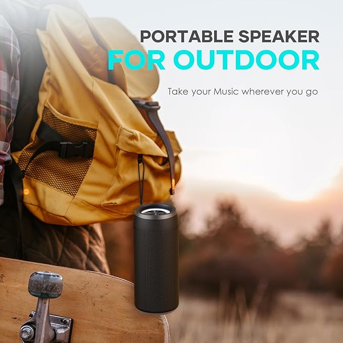 Bluetooth Speaker IPX6 Waterproof.Musibaby M88pro with Loud Stereo Sound,Portable Wireless Speaker,40H Battery,Bluetooth 5.3,Dual Pairing, Shower Outdoor Speaker for Party, Beach, Gifts Ideal.-CubbioJoy