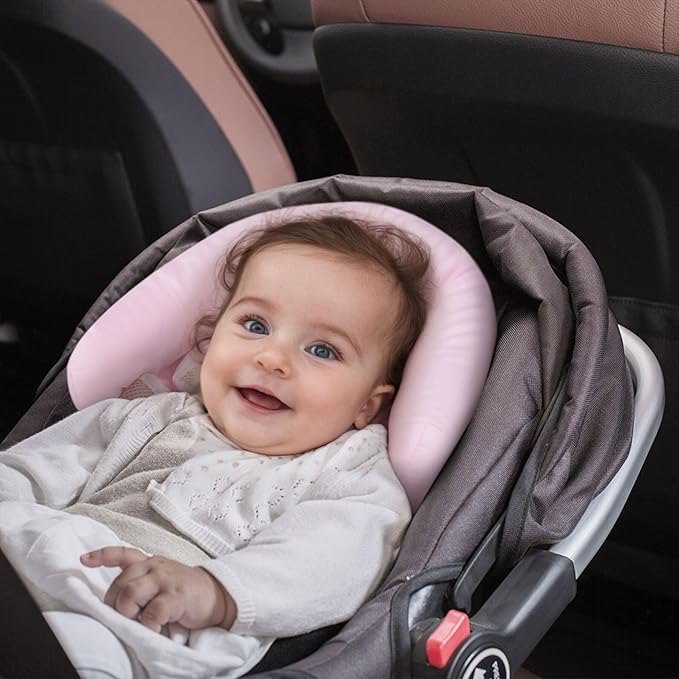COOLBEBE Upgraded 3-in-1 Babybody Support for Newborn Infant Toddler - Extra Soft Car Seat Insert Cushion Pad, Perfect for Carseats, Strollers, Swings, Pink-CubbioJoy