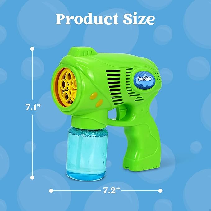 JOYIN 3 Bubble Guns Kit with 3 Solutions for Kids, Bubble Blaster for Summer Toy, Party Favors, Birthday, Outdoor & Indoor Activity, Birthday Gift-CubbioJoy