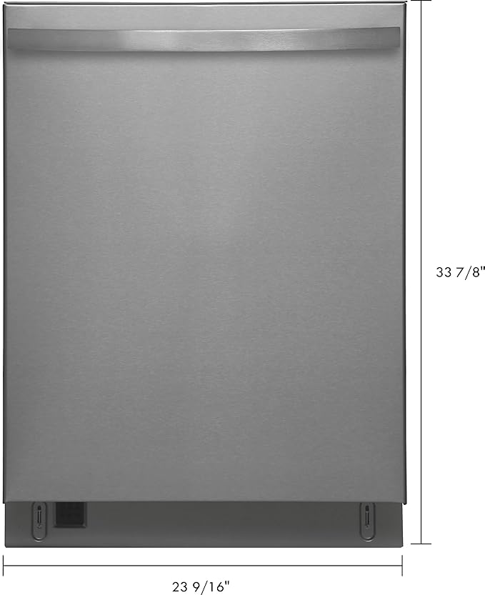 Kenmore 24" Built-in Stainless Steel Tub Dishwasher EasyFlex Third Rack, TurboDry, SmartWash & Reach-Thru Handle-15 Place Settings-45 DBA, Energy Star Certified, Fingerprint Resistant-CubbioJoy