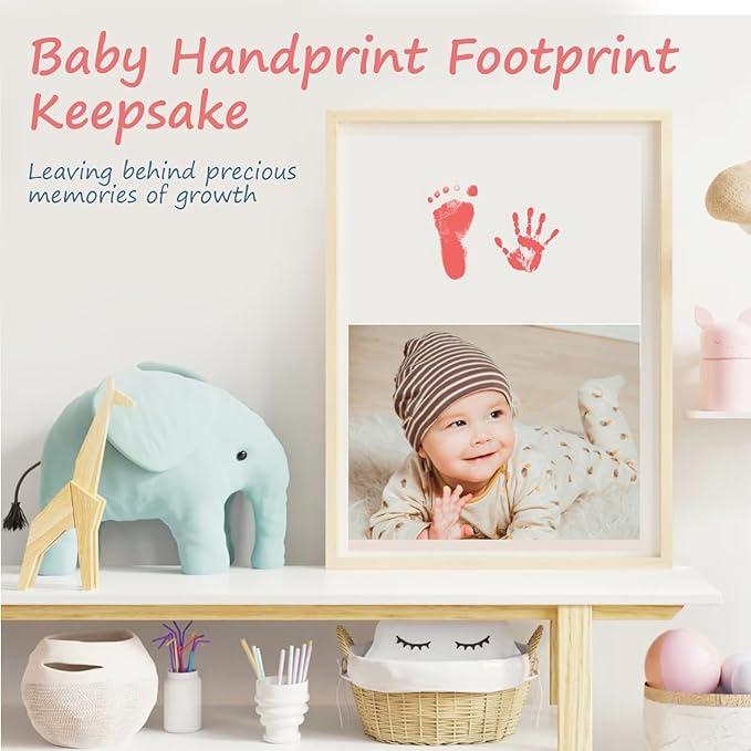 Inkless Baby Hand and Footprint Kit,Clean Touch Ink Pad for Baby Footprint Kit,No Mess Dog Paw Print Kit,DIY Footprint Ink for Baby Keepsake Gifts for Boys and Girls-CubbioJoy