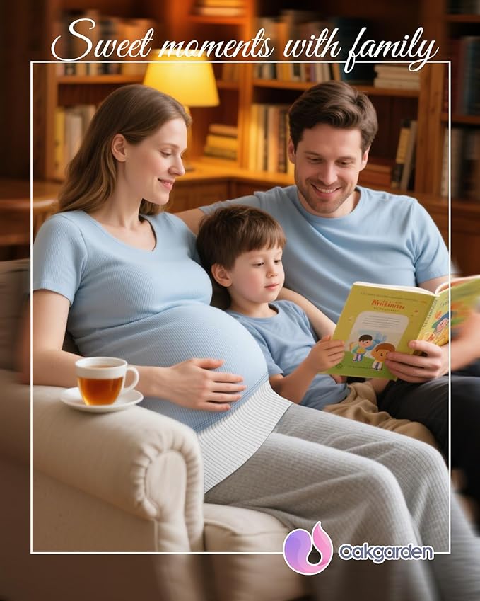 3 Pack Maternity Belly Bands for Pregnant Women Cotton Stretch Ribbed Pregnancy Support Belt Pants Extender-CubbioJoy