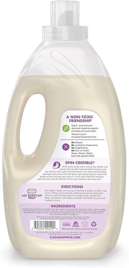 Better Life Natural Concentrated Laundry DetergeJuniper Grapefruit, 64 loads-CubbioJoy