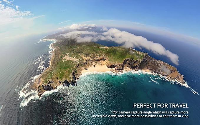 COOAU 4K 20MP Wi-Fi Action Camera External Microphone Remote Control Underwater 40M Waterproof Sport Camera Time Lapse with 2X1200mAh Batteries and 20 Accessories-CubbioJoy