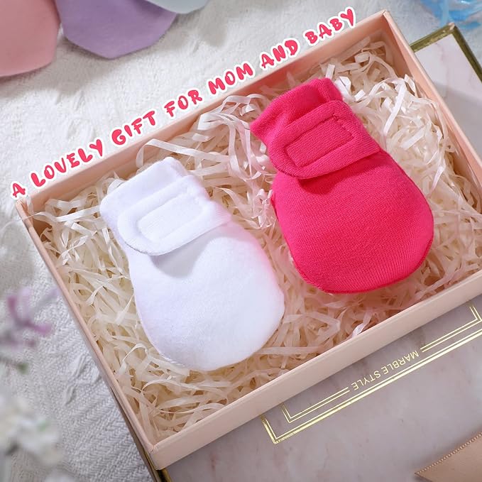 Adjustable Baby Mittens No Scratch Newborn Cotton Breathable Gloves Warm Baby Mitts for Boys Kids-CubbioJoy
