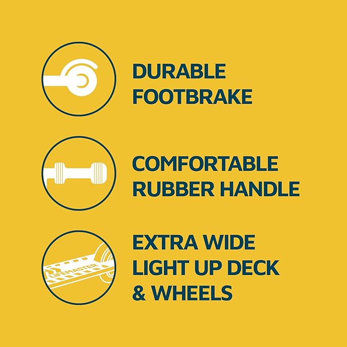 3-Wheel Kids Scooter with Multi-Color Lights on Deck & Wheels – 5-Height Adjustable Handlebar, Wide Anti-Slip Deck, Child Safety Certified, Boys & Girls Ages 3+ Supports Up to 150 lbs-CubbioJoy