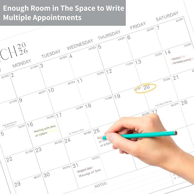 2025-2027 Magnetic Fridge Calendar 21 Monthly Magnetic Calendar for Refrigerator Planner Runs from October 2025 Until June 2027 Easy Organizing Markers Tearable (Simplicity)-CubbioJoy