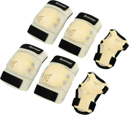 BOSONER Kids/Youth Knee Pad Elbow Pads for Roller Skates Cycling BMX Bike Skateboard Inline Rollerblading, Skating Skatings Scooter Riding Sports-CubbioJoy