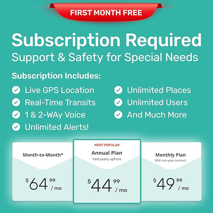 AngelSense Personal GPS Tracker for Kids, Teen, Autism, Special Needs, Elderly, Dementia - 2-Way Auto-Answer Speakerphone & SOS Button - School Bus Tracking - Subscription Required-CubbioJoy