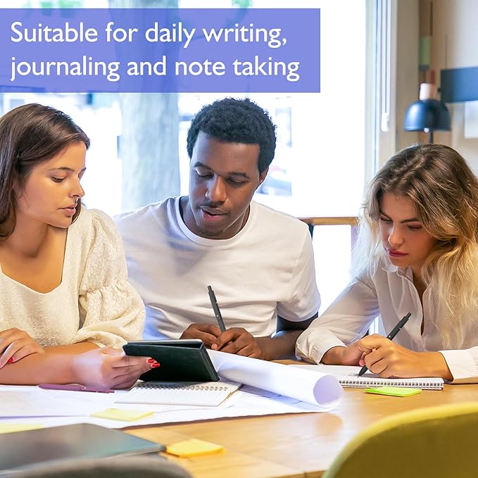 6Pcs Gel Pens, 0.5MM Black Gel Ink Pen Fine Point Smooth Writing Pens, College Essentials Pens, Father's Day Birthday Gifts for Men (6PCS Black Gray White)-CubbioJoy