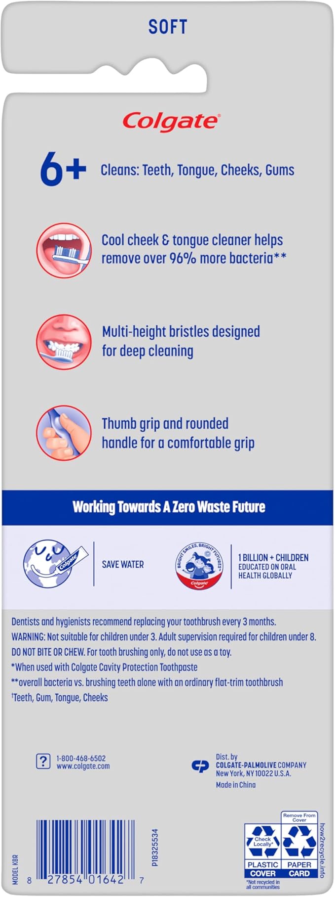 Colgate Extra Soft Kids Toothbrushes, Advanced Cavity Fighter Kids Toothbrush Pack, Extra Soft Bristles Help Remove Plaque and Stains for a Gentle Clean, for Children Ages 6 and Up, 4 Pack-CubbioJoy