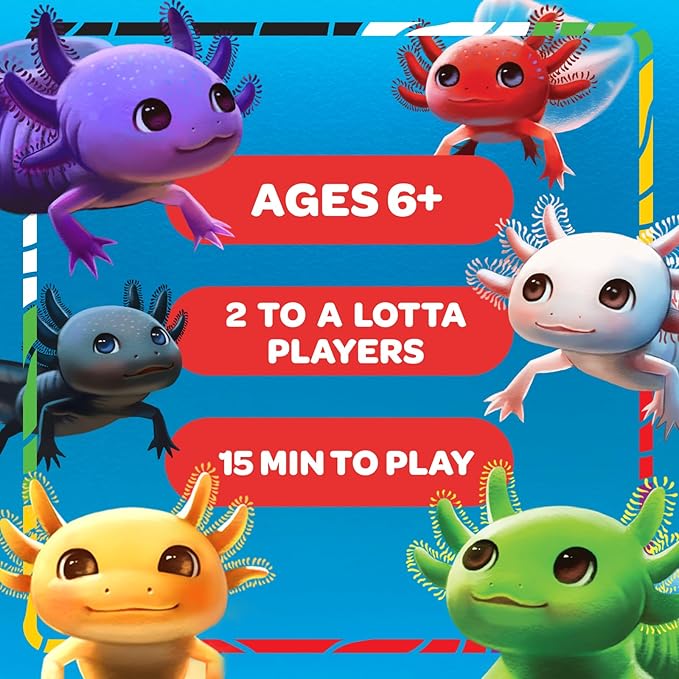 A Lotta Axolotls | Lighthearted Card Game | Great for Game Night | Perfect for Kids and Adults | Ages 6 and up-CubbioJoy