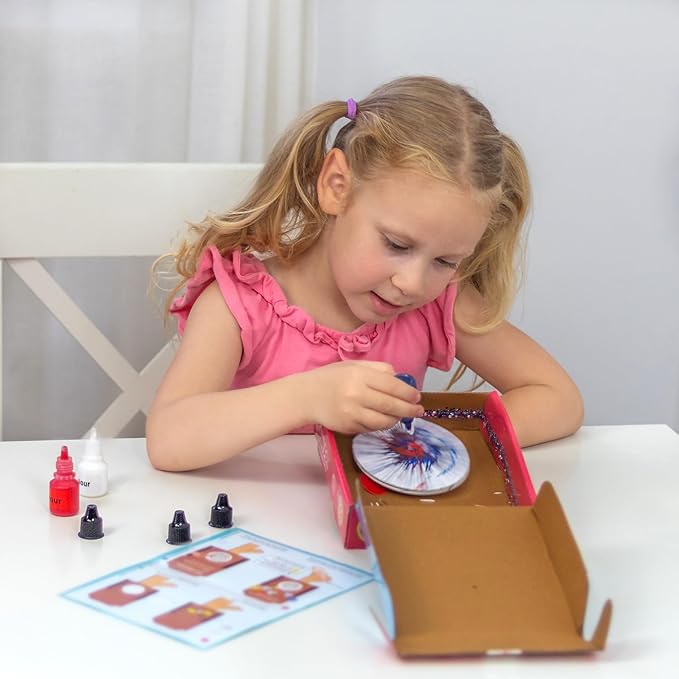 Butterfly EduFields Spin Art & Craft Kit for Kids | Educational Birthday Gift for 3+ 4 5 6 7 Year Old Boys and Girls| DIY Painting Kit for Kids | STEM Toy for for 3+ Years | Science Project Kit-CubbioJoy