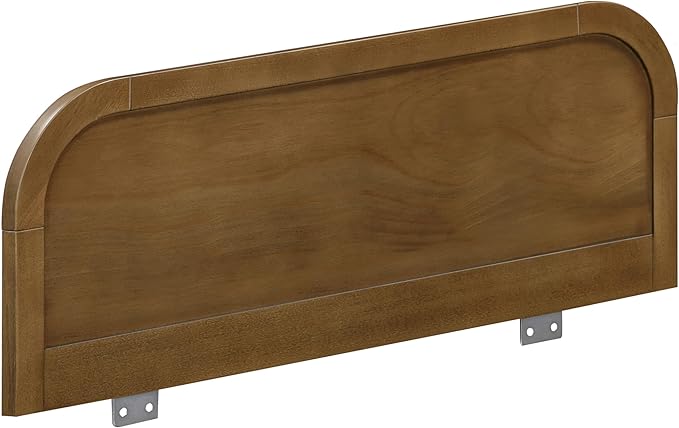 Babyletto Twin/Full Size Guardrail - GREENGUARD Gold Certified Bed Rail for Toddlers - Removable Wooden Baby Bedside Railing Guard for Child Safety & Sleep - Kids/Toddler Bed Rails/Side Guards, Walnut-CubbioJoy
