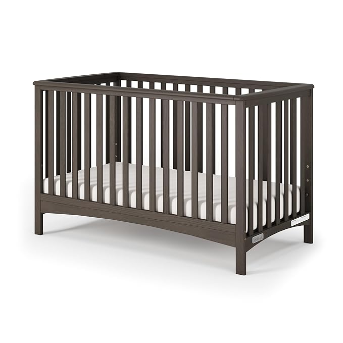 Child Craft London 4-in-1 Convertible Crib, Baby Crib Converts to Day Bed, Toddler Bed and Full-Size Bed, 3 Adjustable Mattress Positions, Non-Toxic, Baby Safe Finish (Dapper Gray)-CubbioJoy
