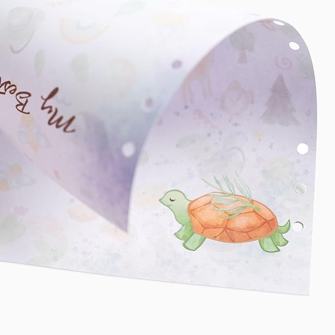 Baby Memory Book Extra Pages for Photos – Baby Book “Choose Joy” | 10 Additional Paper Sheets for Loose-Leaf Baby Photo Album Keepsake Journal for Newborn Girls Boys | Refill Paper Set-CubbioJoy