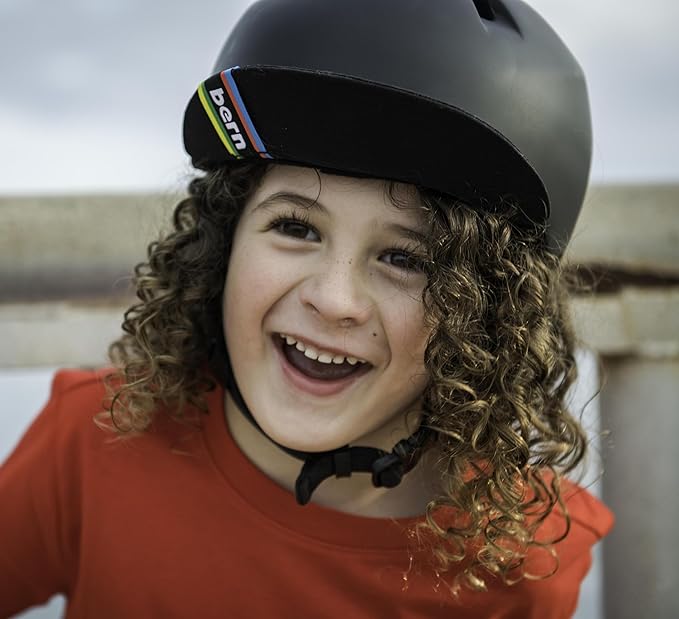 Bern Nino Bike Helmet for Kids, Ages 3-12, Flip Visor, Adjustable fit, Lightweight, CPSC Safety Certified-CubbioJoy