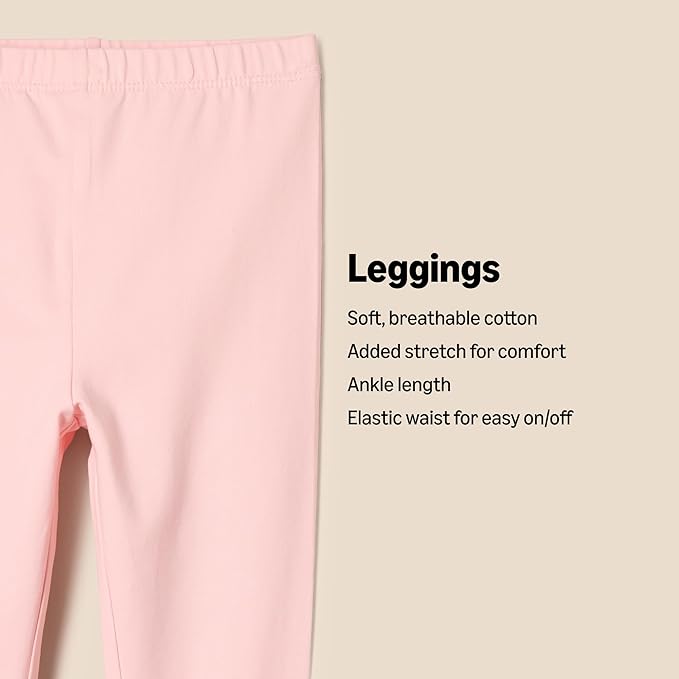 Amazon Essentials x Sofia Grainge Unisex Toddlers and Babies' Legging, Pack of 3-CubbioJoy