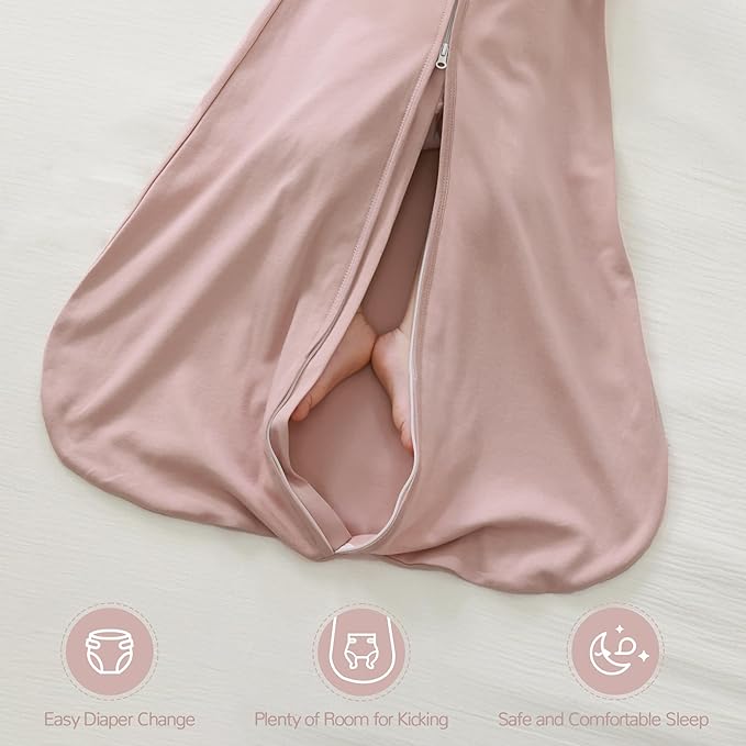 JELLYMONI Baby Sleep Sack 18-24 Months 100% Cotton Wearable Blanket, 0.5 TOG Soft Lightweight Toddler Sleeping Sack 3 Pack 2-Way Zipper Newborn Sleep Sacks-CubbioJoy