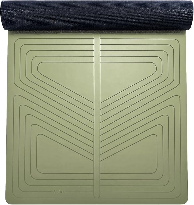 agoy Pro+ Warrior - Premium Non-Slip Yoga Mat – Eco-Conscious Design - PU Mat With Wet/Dry Grip+ - Focus Alignment - Lazer-Etched Technology - A Portable Standard Size Mat for All Styles of Yoga-CubbioJoy