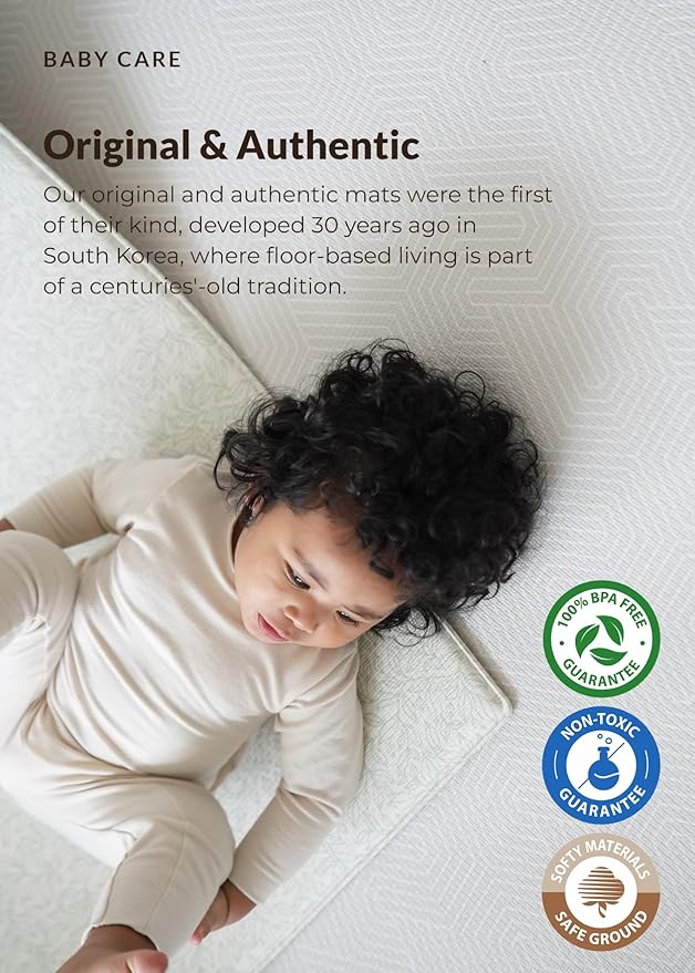 Baby Care Play Mat (Large, Hygge - Twig & Maze) 82'' x 55'' Original One-Piece Reversible Rollable Waterproof Play Mat for Infants, Babies, Toddler, and Kids-CubbioJoy