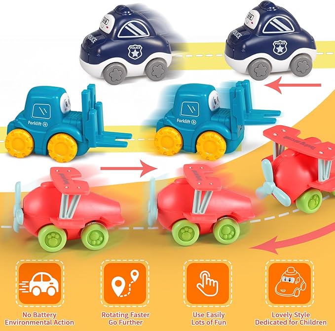 ALASOU 9 PCS Baby Cranes Car Toys with Playmat/Storage Bag|1st Birthday Gifts for Toddler Toys Age 1-2|Baby Toy for 1 2 Year Old Boy|1 2 Year Old Boy Birthday Gift for Infant 12 18 Months-CubbioJoy