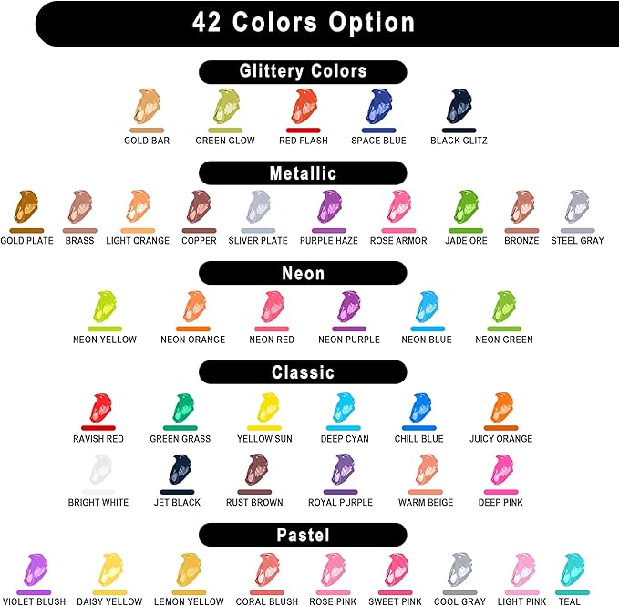 JOYIN Washable Tempera Paint Set for Kids 42PCS, Non Toxic Liquid Paint with 15 Brushes and 4 Palettes - Art Supply for Kids for Arts and Crafts Project, Finger Painting (2 oz Each)-CubbioJoy