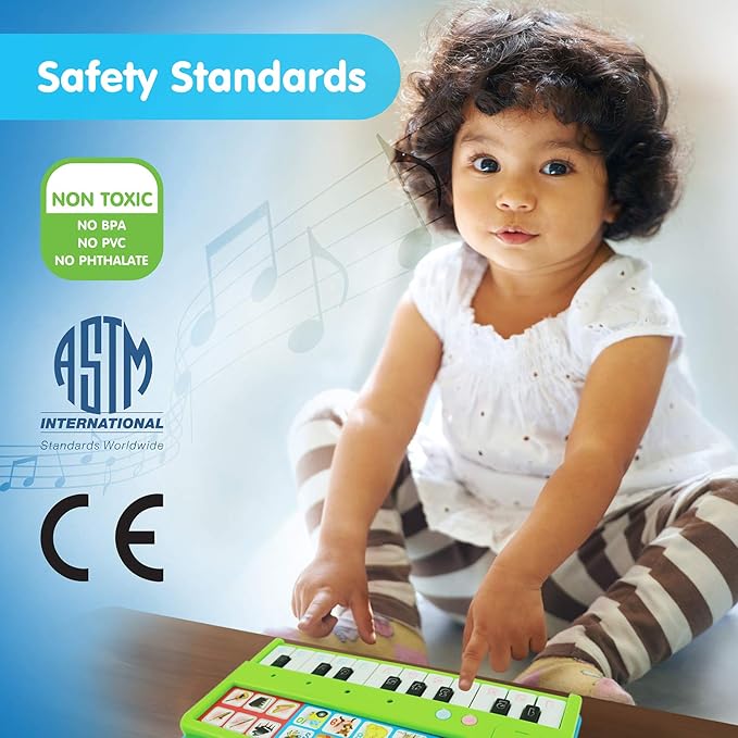 BEST LEARNING My First Piano Book - Educational Musical Toy for Toddlers Kids Ages 3-5 Years - Ideal 3, 4 Year Old Boy or Girl Birthday Present-CubbioJoy