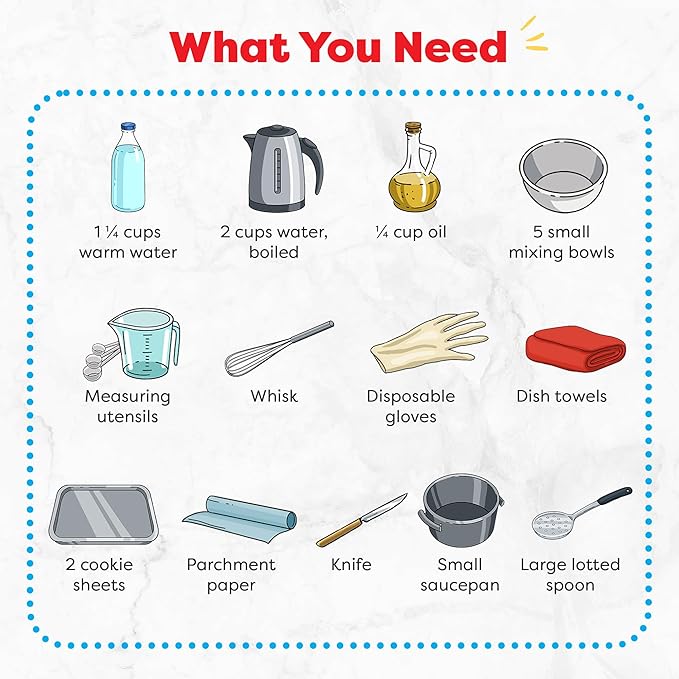 Baketivity Rainbow Bagel Kids Baking Kit - Baking Kits for Kids with Premeasured Ingredients, Step-By-Step Instructions, Video Guide, and STEM Lessons - Kids Cooking Kit for Ages 6-12+-CubbioJoy