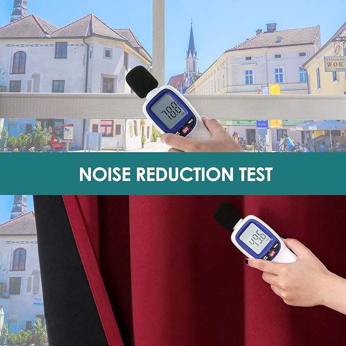 ChrisDowa 100% Blackout Curtains for Bedroom with Black Liner, 2 Thick Layers Total Blackout Thermal Insulated Grommet Window Curtains 2 Panels Set (Burgundy, 42 x 63 Inch)-CubbioJoy