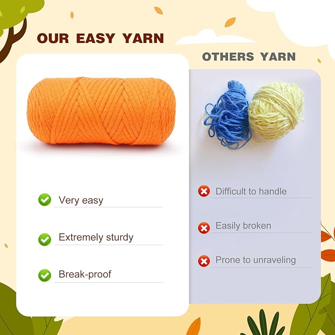 Crochet Kit for Beginners - 2 PCS Fox Crochet Kits with Step-by-Step Video Tutorials, Beginner Crochet Kit for Adults, Crochet Animal Kit for Kids, Crochet Fox Set (Orange & Red)-CubbioJoy