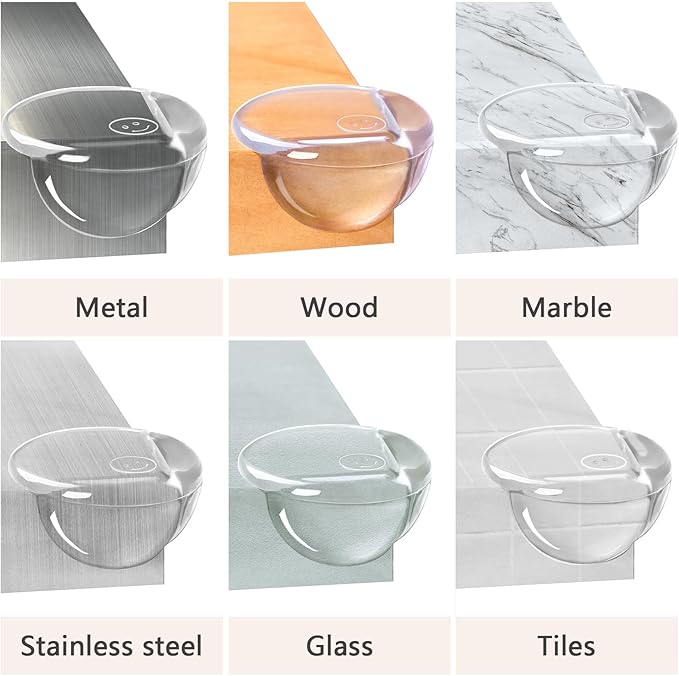 8 Pack Corner Protector Baby, Table Corners, Clear Table Protectors for Furniture, Round Corner Guards, Safety Corner Protectors, Furniture Corner & Edge Safety Bumpers,Baby Proofing-CubbioJoy