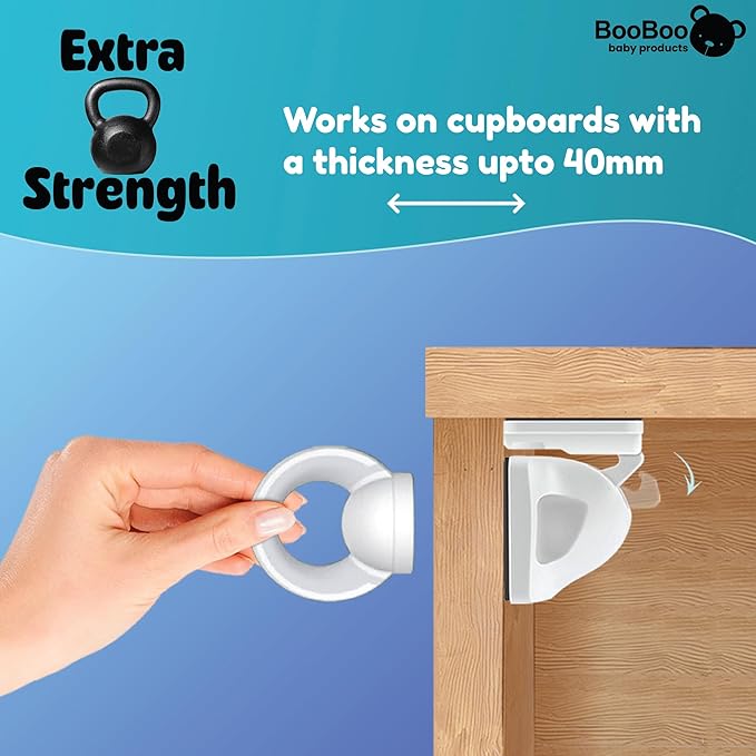 Booboo® x2 Spare Replacement Magnetic Keys Child Safety Locks for Children, Baby Proofing Your Home Cabinets and Drawers with Extra Magnet Keys (2 Pack)-CubbioJoy