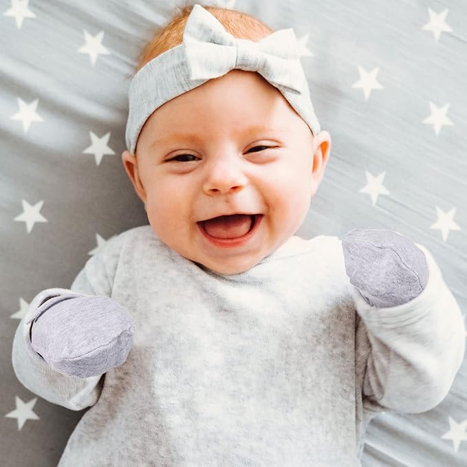 Adjustable Baby Mittens No Scratch Newborn Cotton Breathable Gloves Warm Baby Mitts for Boys Kids-CubbioJoy