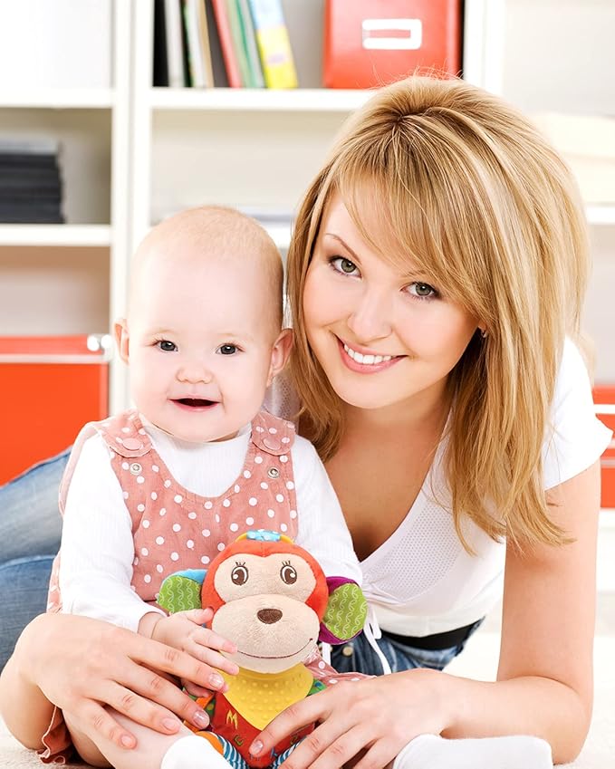 BLOOBLOOMAX Sock rattles for Babies 0-24 Months Baby Animal Foot Finder Educational Toys-CubbioJoy