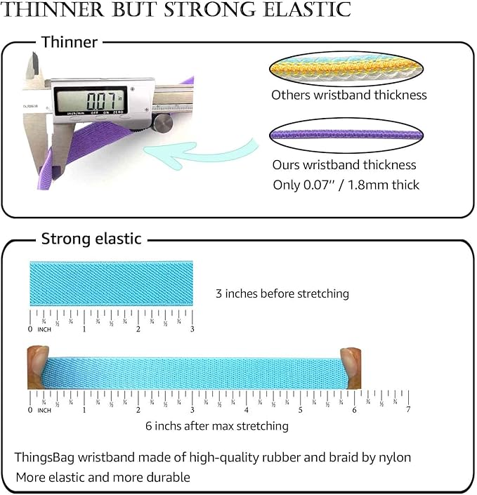 Airtag Bracelet for Kids, AirTag Holder with Adjustable Stretchy Nylon Watch Band, Anti-Lost Apple Air Tag Case Loop for Child, Toddler, Adults, Wallet, AirTag Wristband Kids (Black Pink)-CubbioJoy