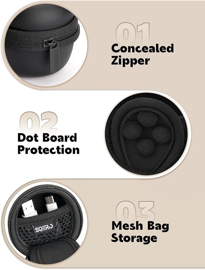 Carrying Case for Babelio White Noise Machine, Mini Sound Machine Protective Compact Traveling Storage Bag, Scratches Shockproof Waterproof (Only Case) (Black, S)-CubbioJoy