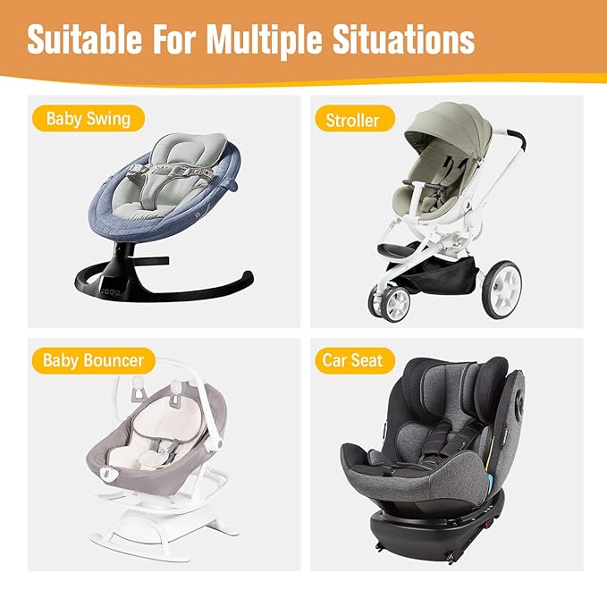 KAKIBLIN Baby Neck Pillow, Upgraded Baby Support Pillow,Head Pillows for Carseat, Newborn Neck Support for Car Seat,Pushchair,Travel(Brown)-CubbioJoy