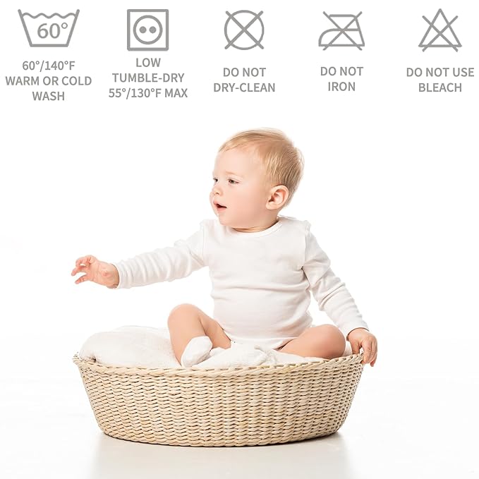 BEDLORE Waterproof Mattress Protector Crib, 2 Pack Soft Gray Mattress Pad, Noiseless Machine Washable Mattress Cover, Ultimate Protection for Your Baby's Crib Toddler Bed (52''x28'')-CubbioJoy