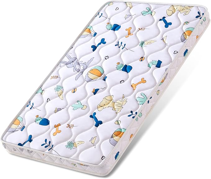 Baby Bassinet Mattress 30x 15 inches- Firm Support and Comfort Premium Foam,Noiseless and Odorless,Hypoallergenic Small Crib Mattress, Fits Moses Basket, Dual Sided with Soft Breathable Fabric-CubbioJoy