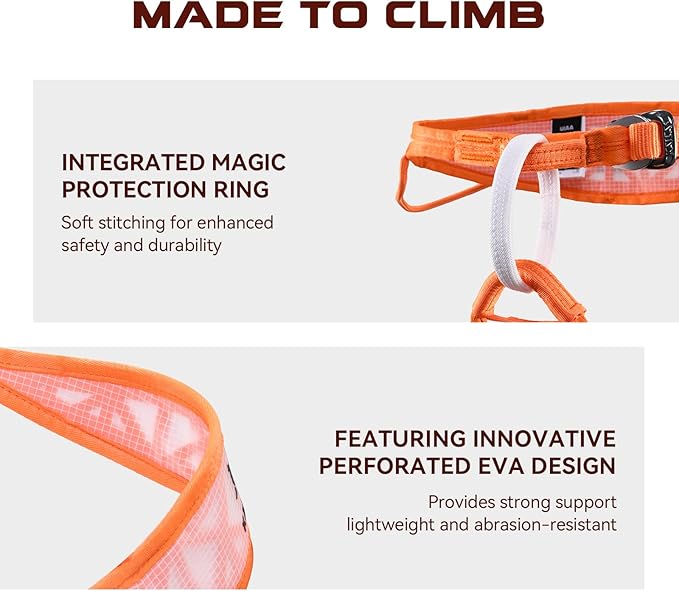 KAILAS Kids Rock Climbing Harness Child Safety Belt Climbing Gear Adjustable Lightweight Indoor Gyms Beginners Youth-CubbioJoy