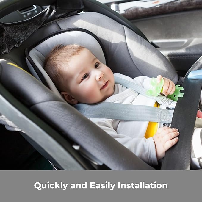 COOLBEBE New 2-in-1 Babybody Cushion for Baby Newborn Infants - Extra Soft Stroller Cushion Pads Car Seat Insert, Perfect for Carseats, Strollers, Swings, Grey-CubbioJoy