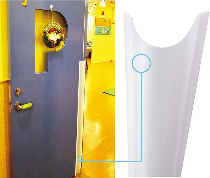 AILUOQI 4 Pack Door Jam Shield Finger Pinch Guard for Baby Proofing, Kids, Hinge Cover Pinch Guard for 90 & 180 Degree Doors Frame & Baby Gate. 47.2" H, 6.7" W-CubbioJoy