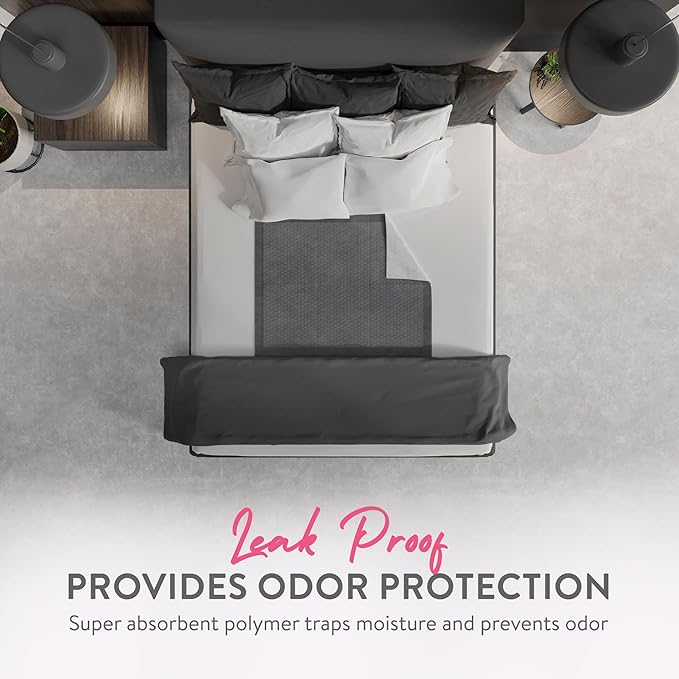 Inspire XL 36 x 36 Ultra Underpads Incontinence Bed Pads | Contemporary Modern Design | Hospital Bed Pads Disposable Adult Extra Large Chux Pads | Chucks Pads Disposable Adult | Medical Bed Linens.-CubbioJoy