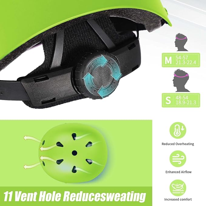 Kids Bike Helmet Set Adjustable Helmet for Ages 3-15 Kids Toddler Boys Girls Youth, Multi-Sport Bicycle Skateboarding Football Rollerskating Scooter Rollerblade Balance Bike Helmets-CubbioJoy