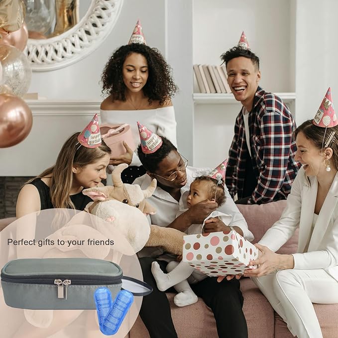 Insulated Breastmilk Cooler Bag with 2 Ice Packs - Breastmilk Cooler Organizer Bag for Daycare, Breastfeeding Mom Travel Outdoor-CubbioJoy