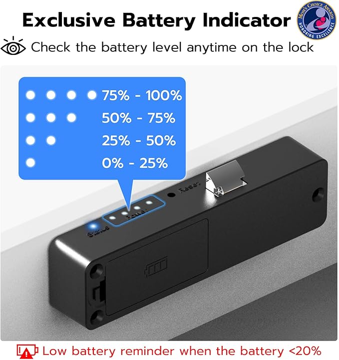 Anweller Smart Cabinet Lock, Hidden No Drill Keyless Electronic Digital Bluetooth RFID Magnetic Child Safety Baby Proofing Drawer Lock for Cupboard Closet Liquor Adults Secret Cabinets - Black Green-CubbioJoy