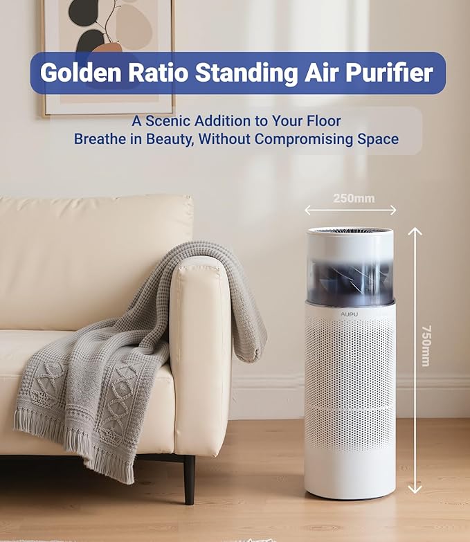 2 in 1 Air Purifier with Humidifier,Air Purifiers for Home Large Room,Humidifier and Air Purifier in one HEPA Purifier for Home Pets Remove Pet Odor Smoke Pollen Dust for Bedroom,Living Room,Office-CubbioJoy
