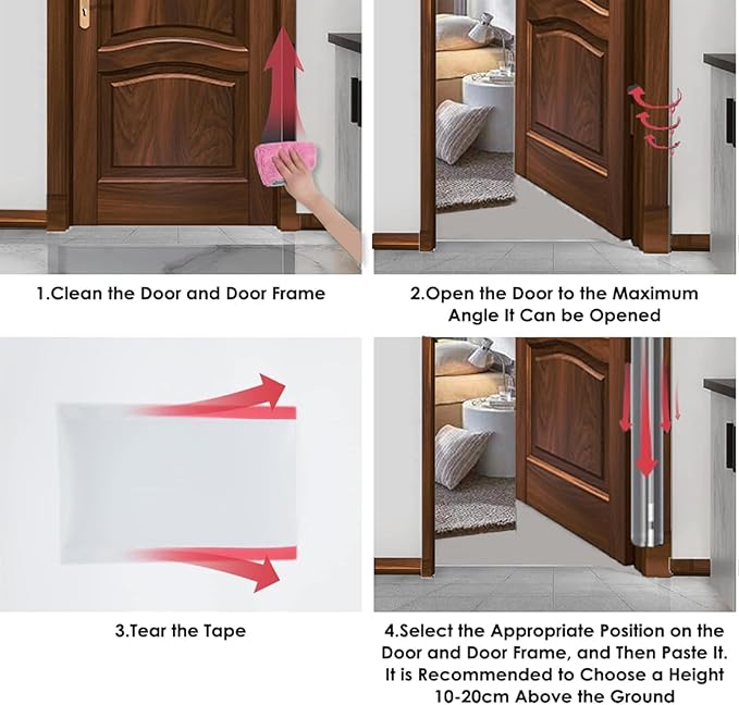 Door Pinch Guard Baby Proofing, Door Hinge Cover, Door Protector for Kids Finger Safety, Door Finger Pinch Guards Heavy Duty, Door jam Shield,JuneSisters 4-CubbioJoy